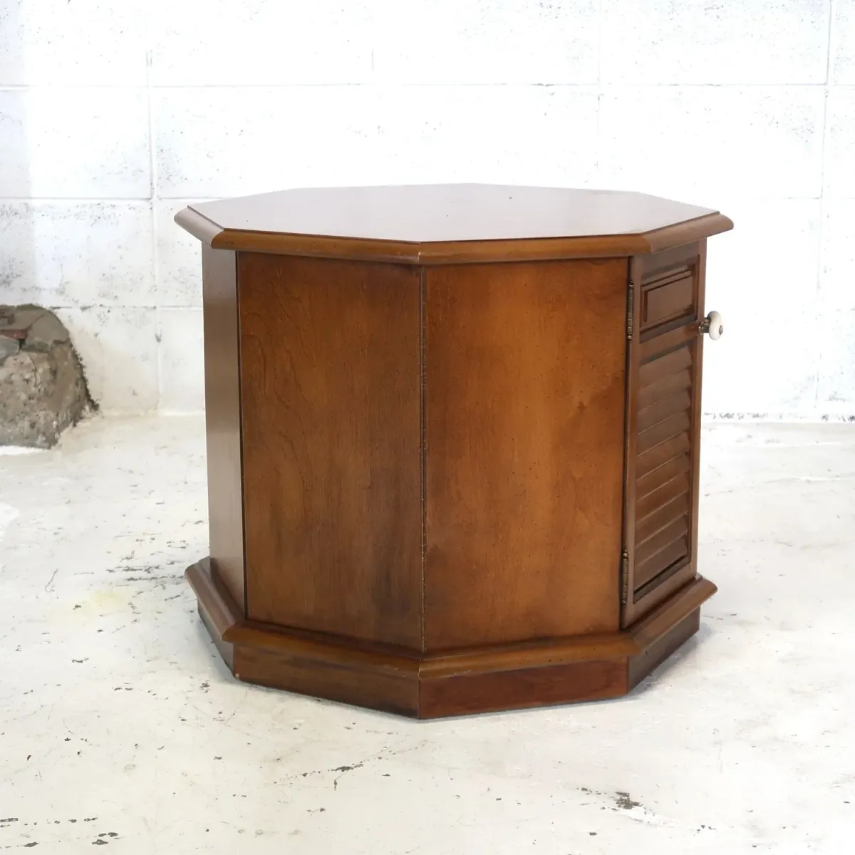 アンティーク サイドテーブル 八角形