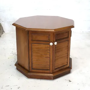 アンティーク サイドテーブル 八角形