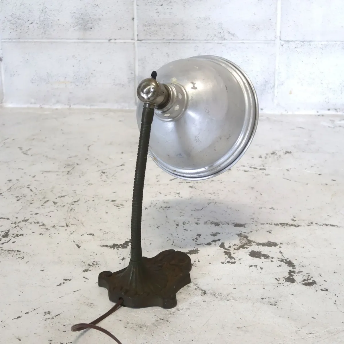 40's ビンテージ アルミシェード デスクランプ