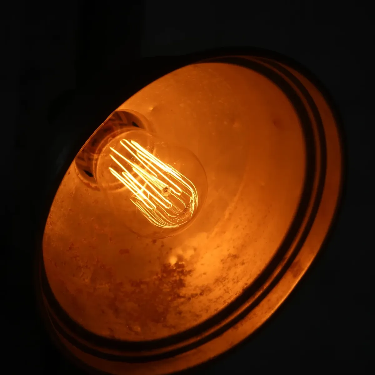 40's ビンテージ アルミシェード デスクランプ