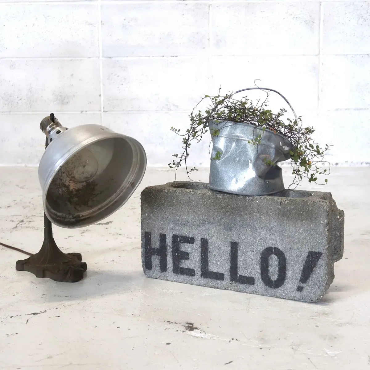 40's ビンテージ アルミシェード デスクランプ