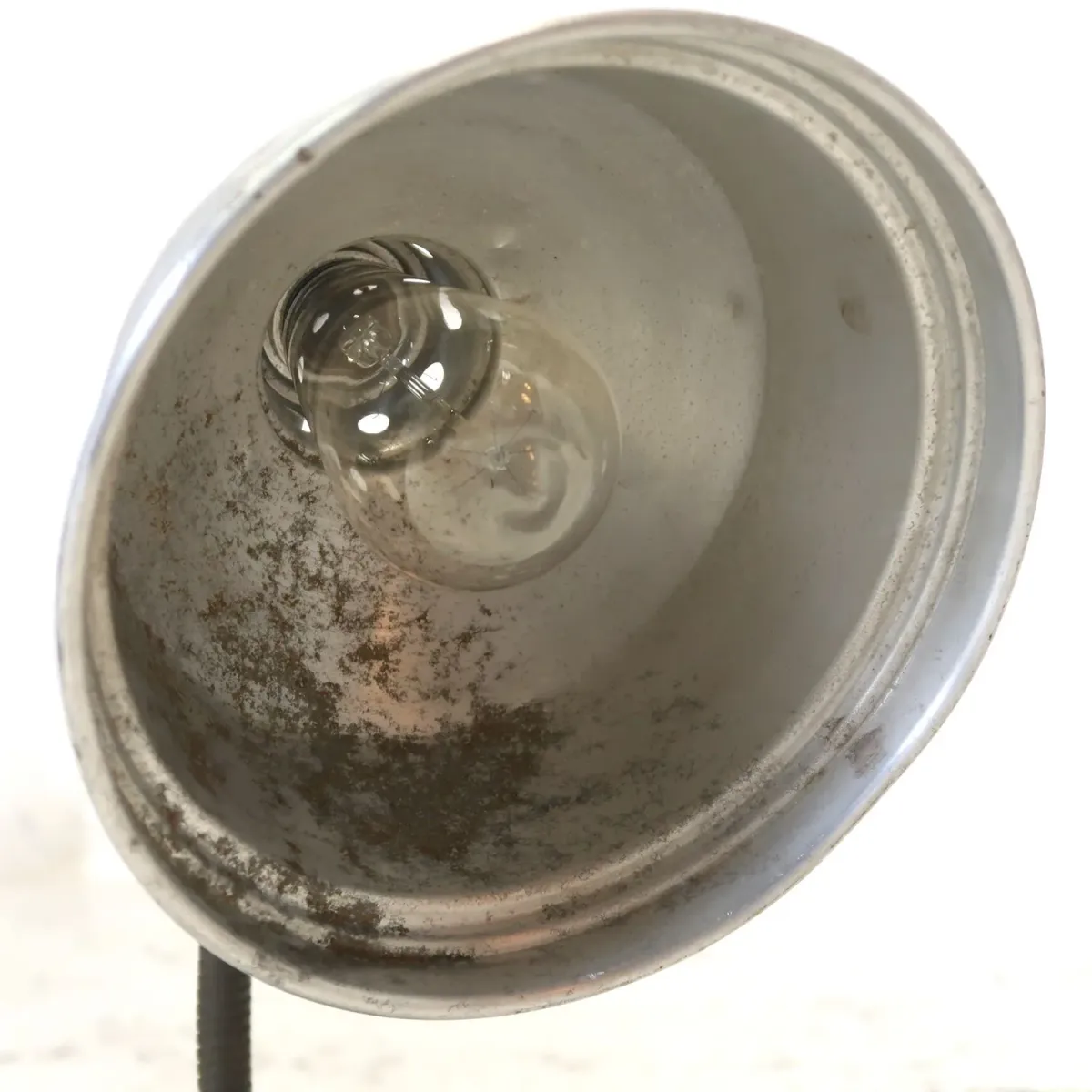 40's ビンテージ アルミシェード デスクランプ