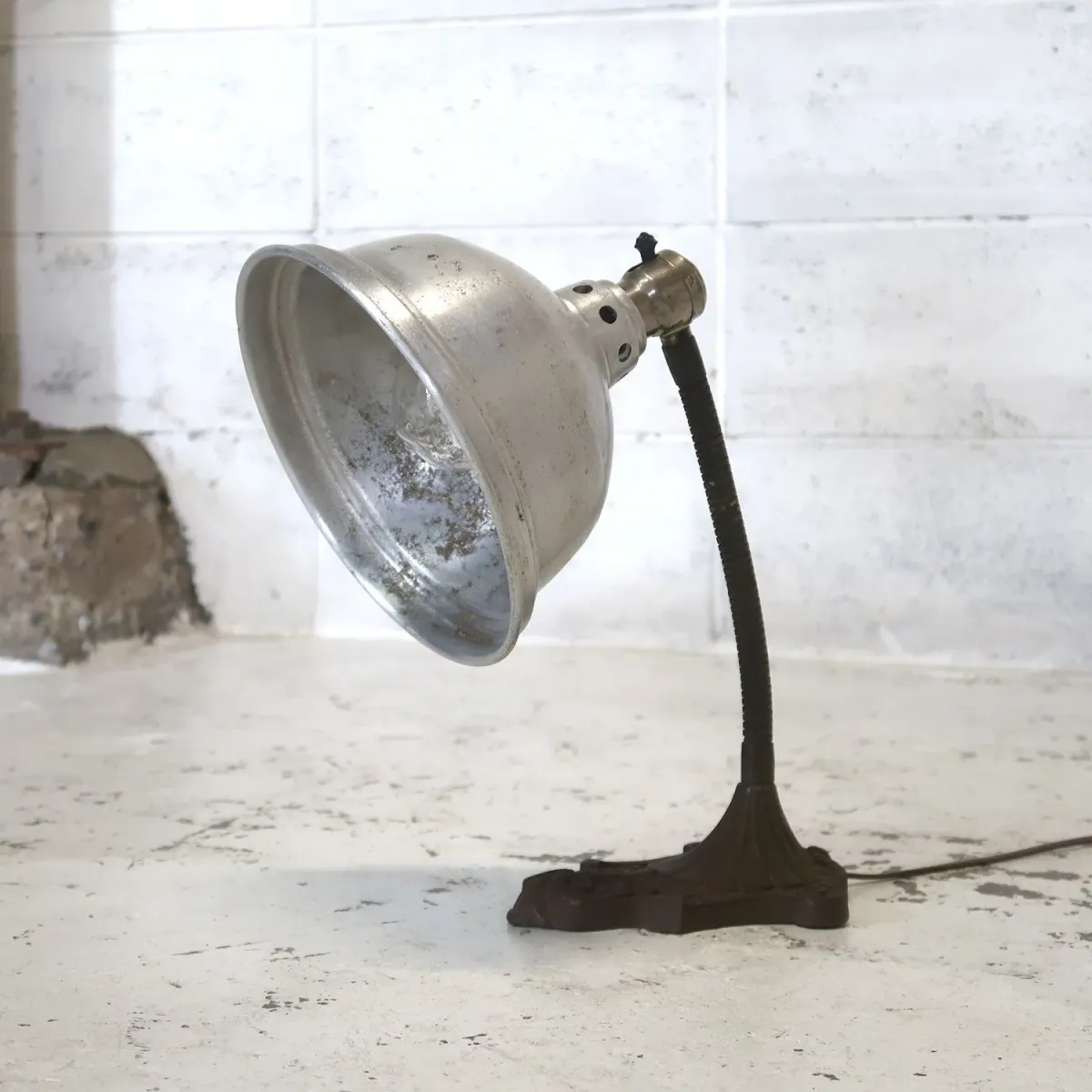 40's ビンテージ アルミシェード デスクランプ