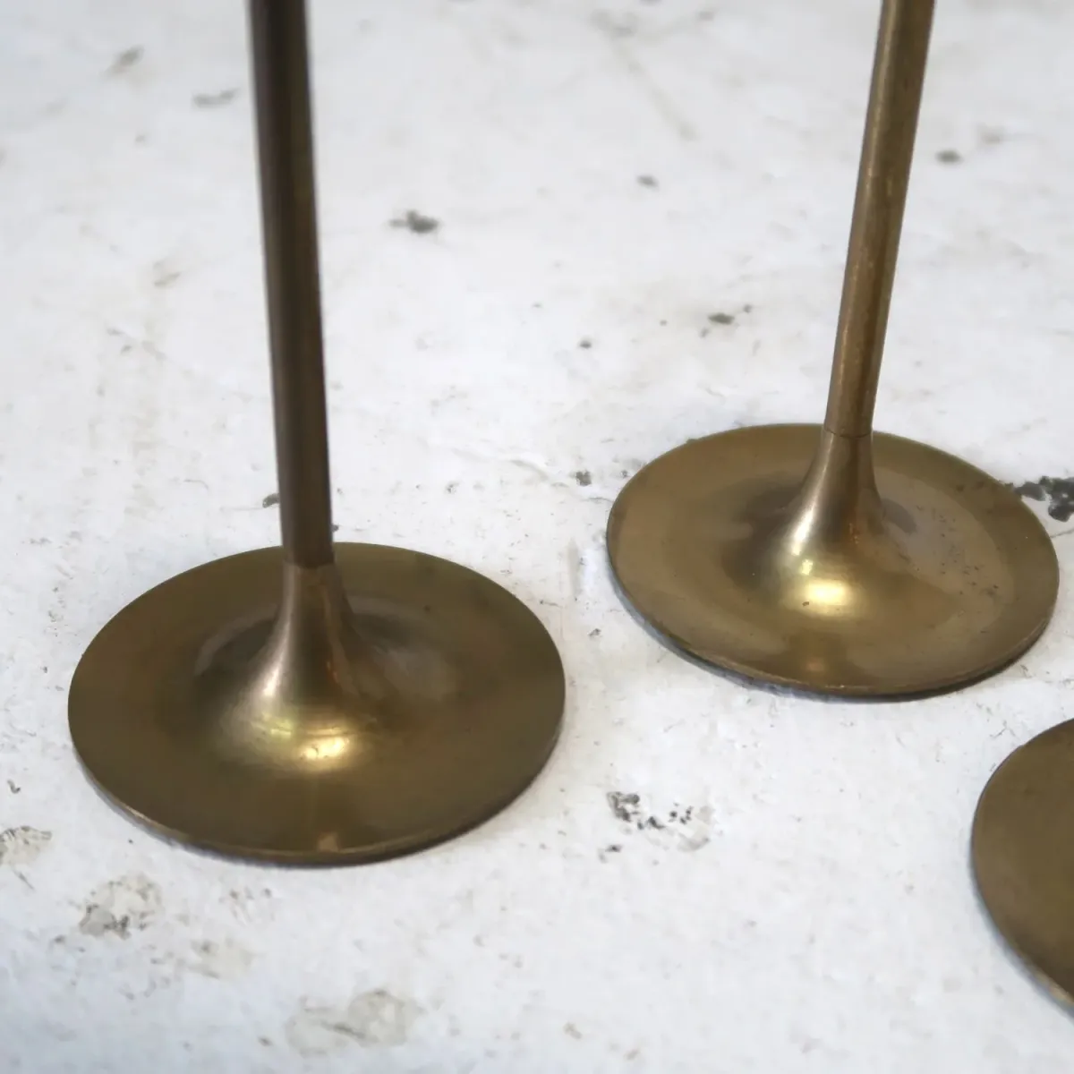 ビンテージ キャンドルスタンド 真鍮 3個セット