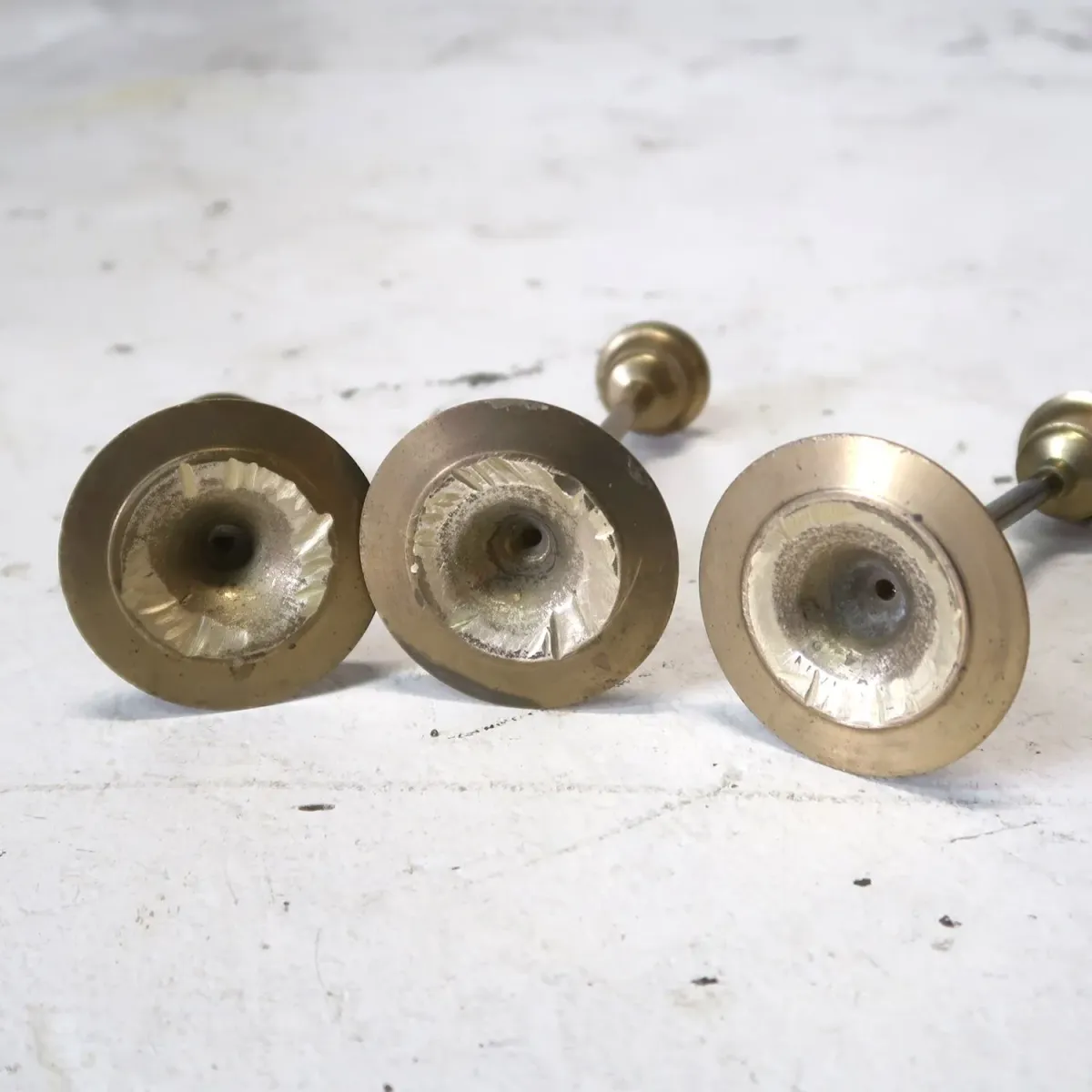 ビンテージ キャンドルスタンド 真鍮 3個セット