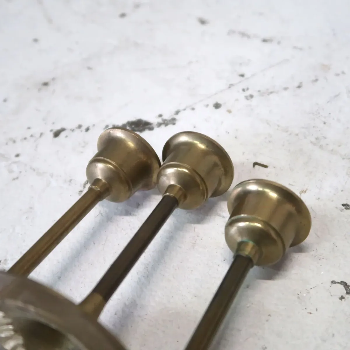 ビンテージ キャンドルスタンド 真鍮 3個セット