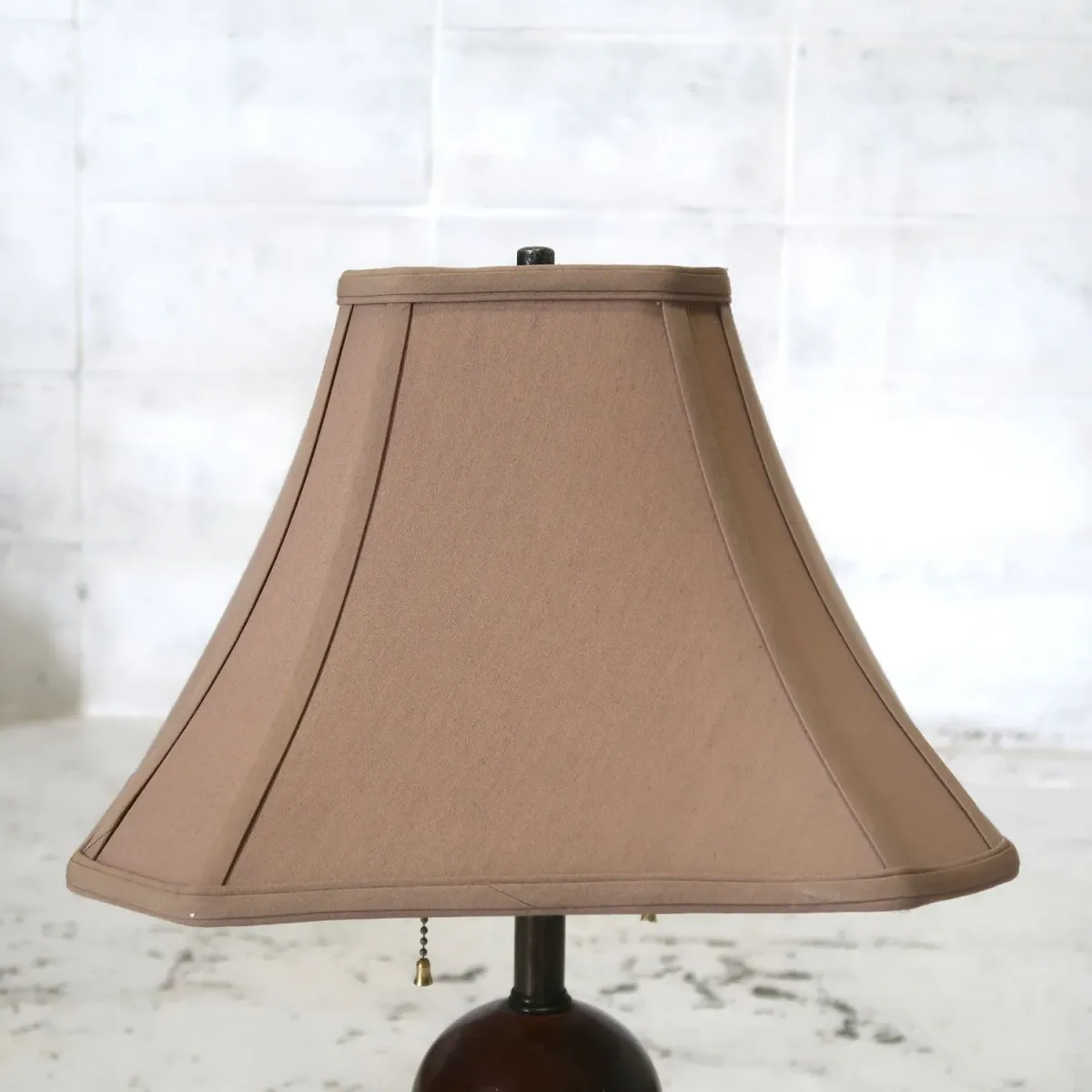 アンティーク ウッドベース テーブルランプ 2灯