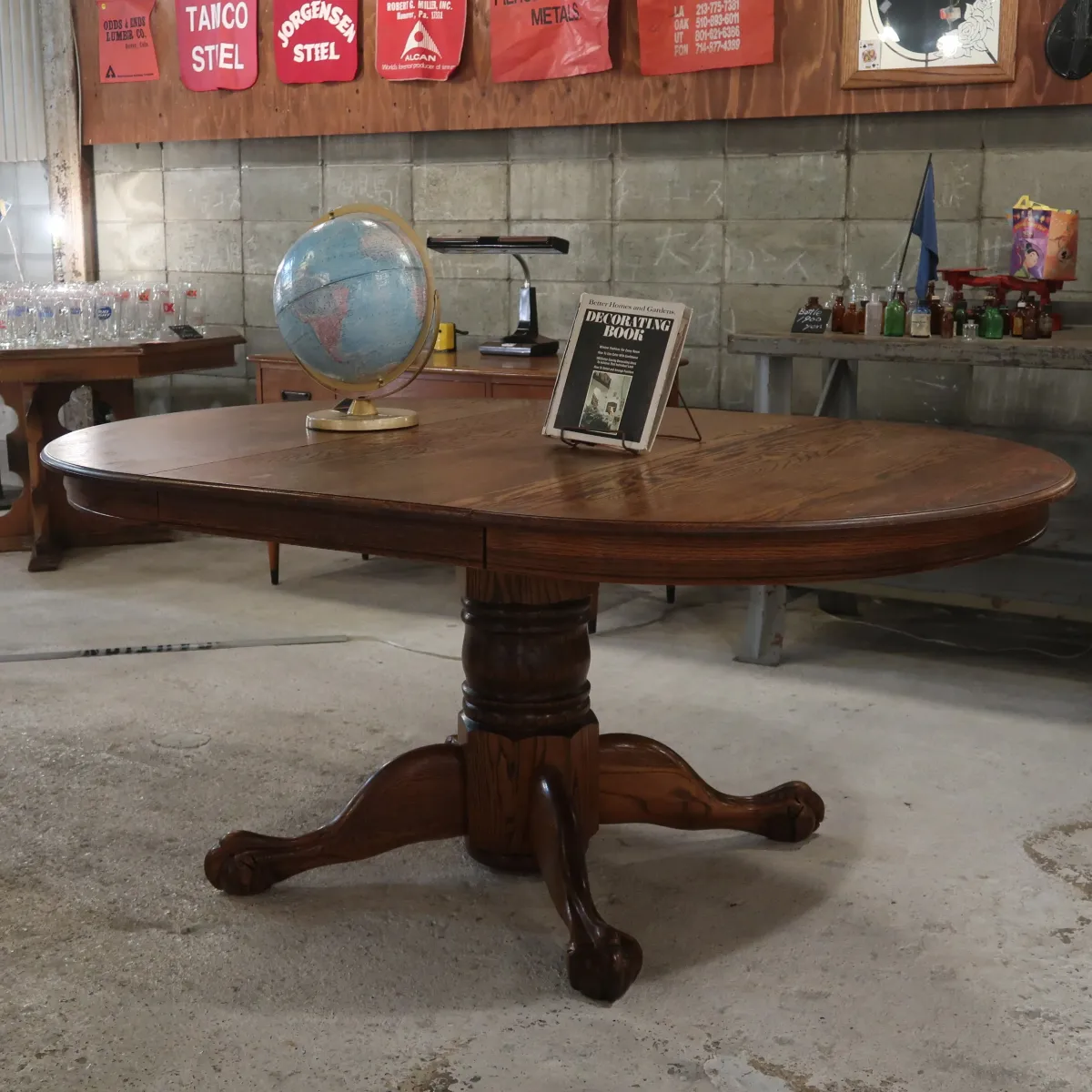 アンティーク エクステンション ダイニングテーブル オーク