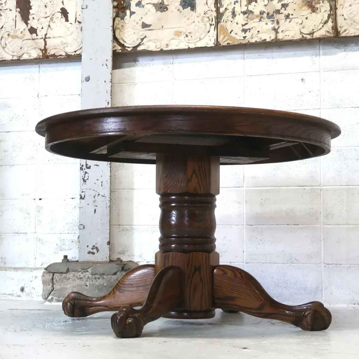 アンティーク エクステンション ダイニングテーブル オーク