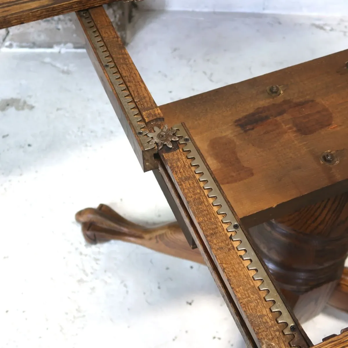 アンティーク エクステンション ダイニングテーブル オーク