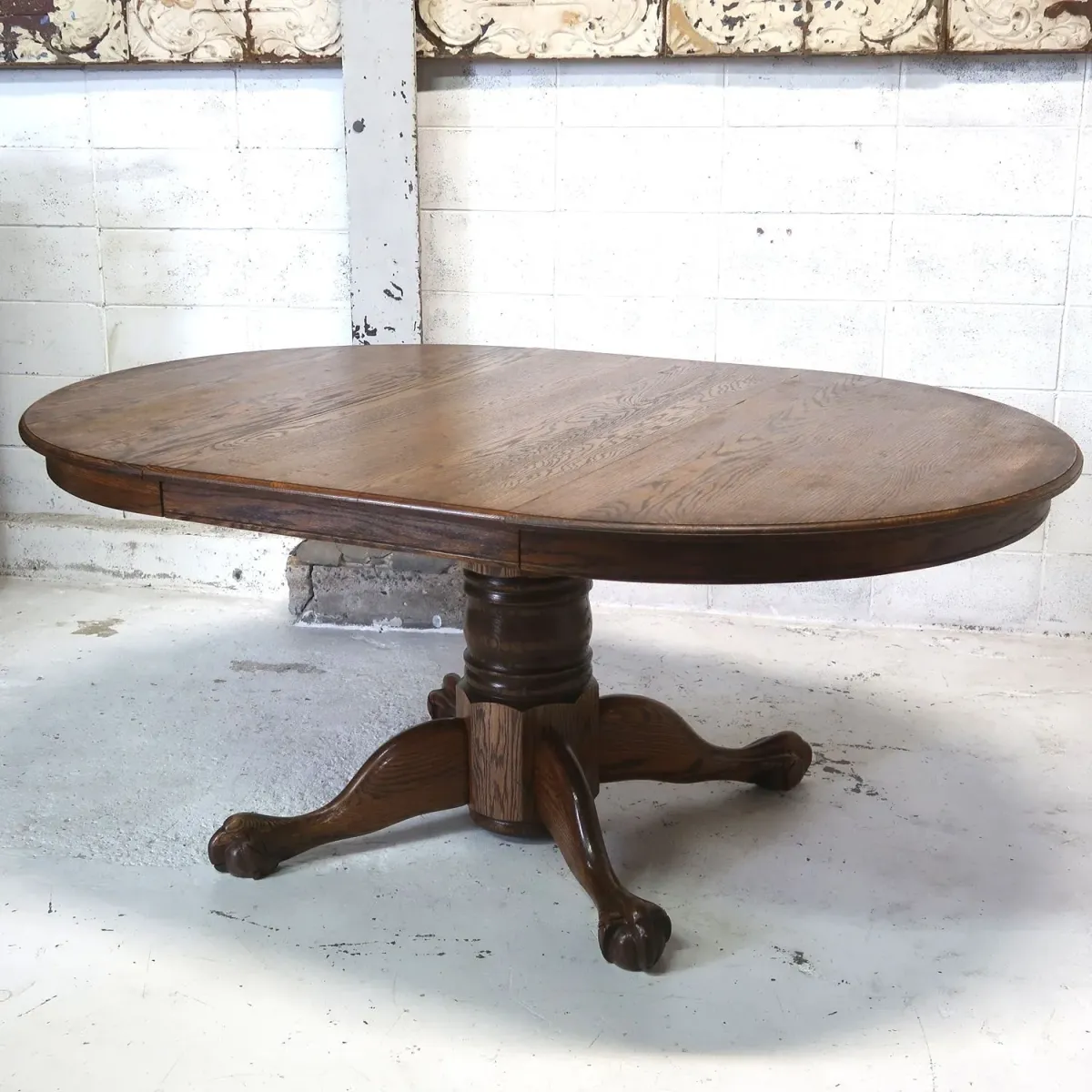 アンティーク エクステンション ダイニングテーブル オーク