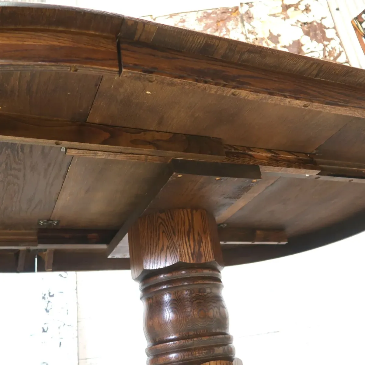 アンティーク エクステンション ダイニングテーブル オーク