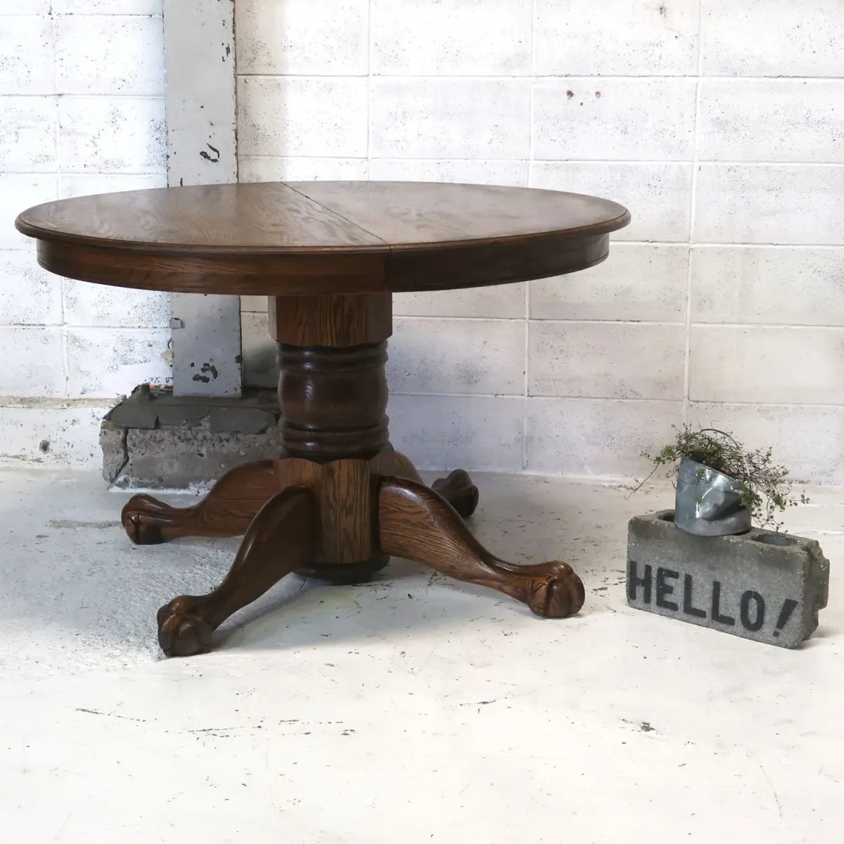 アンティーク エクステンション ダイニングテーブル オーク