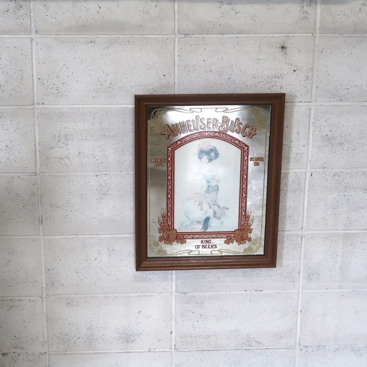 ANHEUSER-BUSCH ビンテージ パブミラー