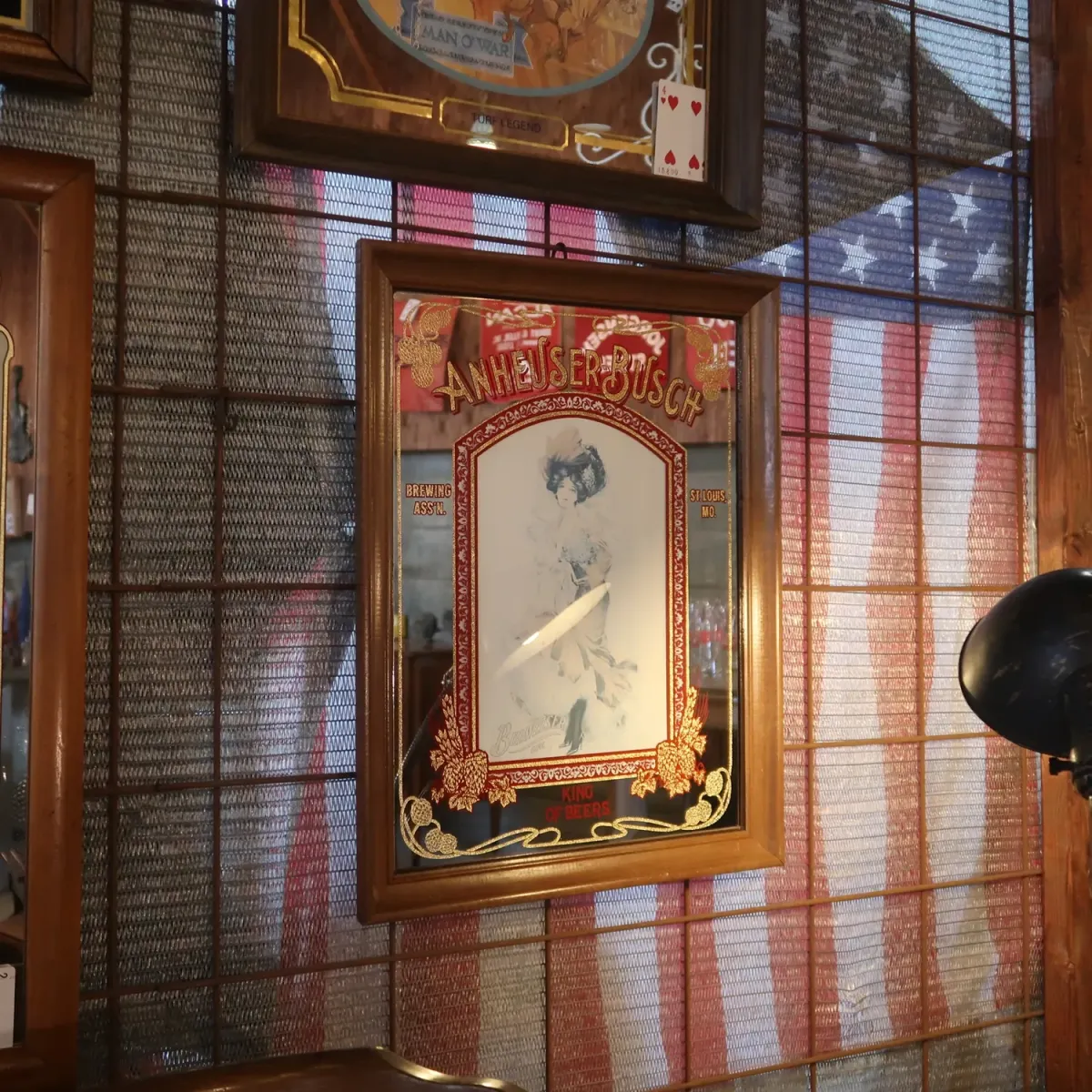 ANHEUSER-BUSCH ビンテージ パブミラー