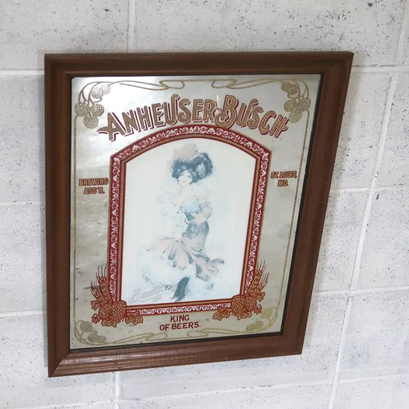 ANHEUSER-BUSCH ビンテージ パブミラー