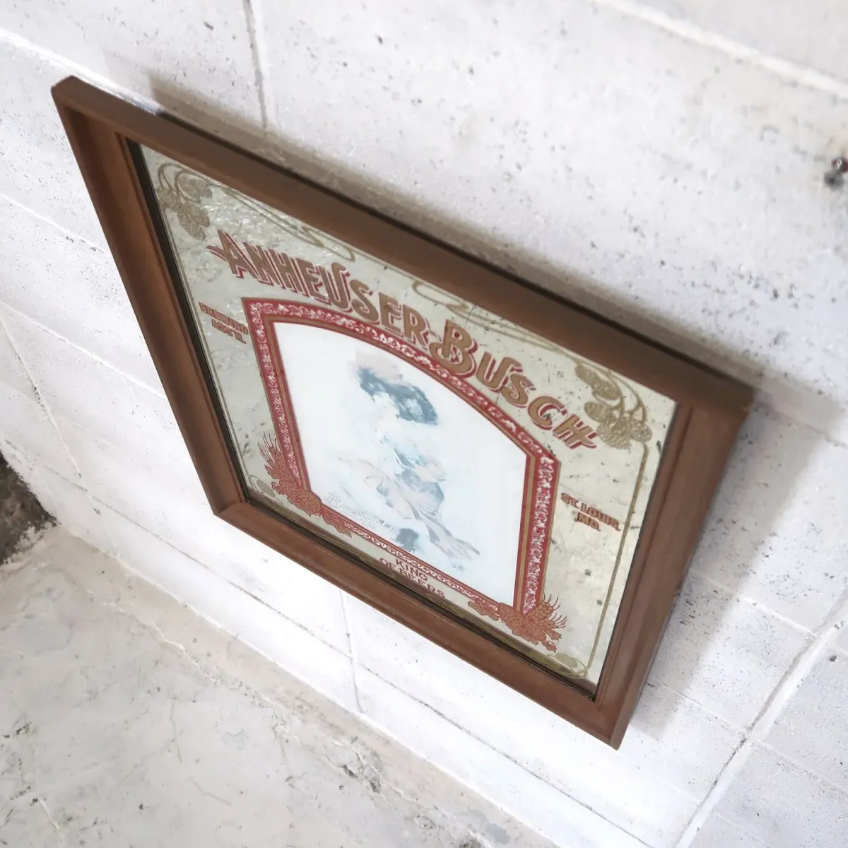 ANHEUSER-BUSCH ビンテージ パブミラー