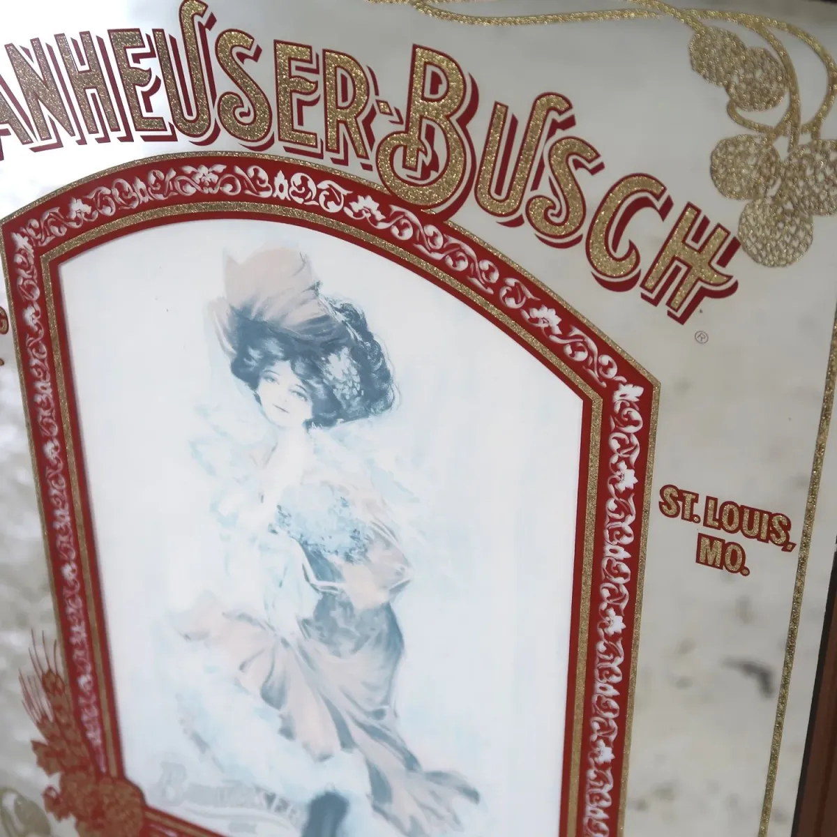 ANHEUSER-BUSCH ビンテージ パブミラー