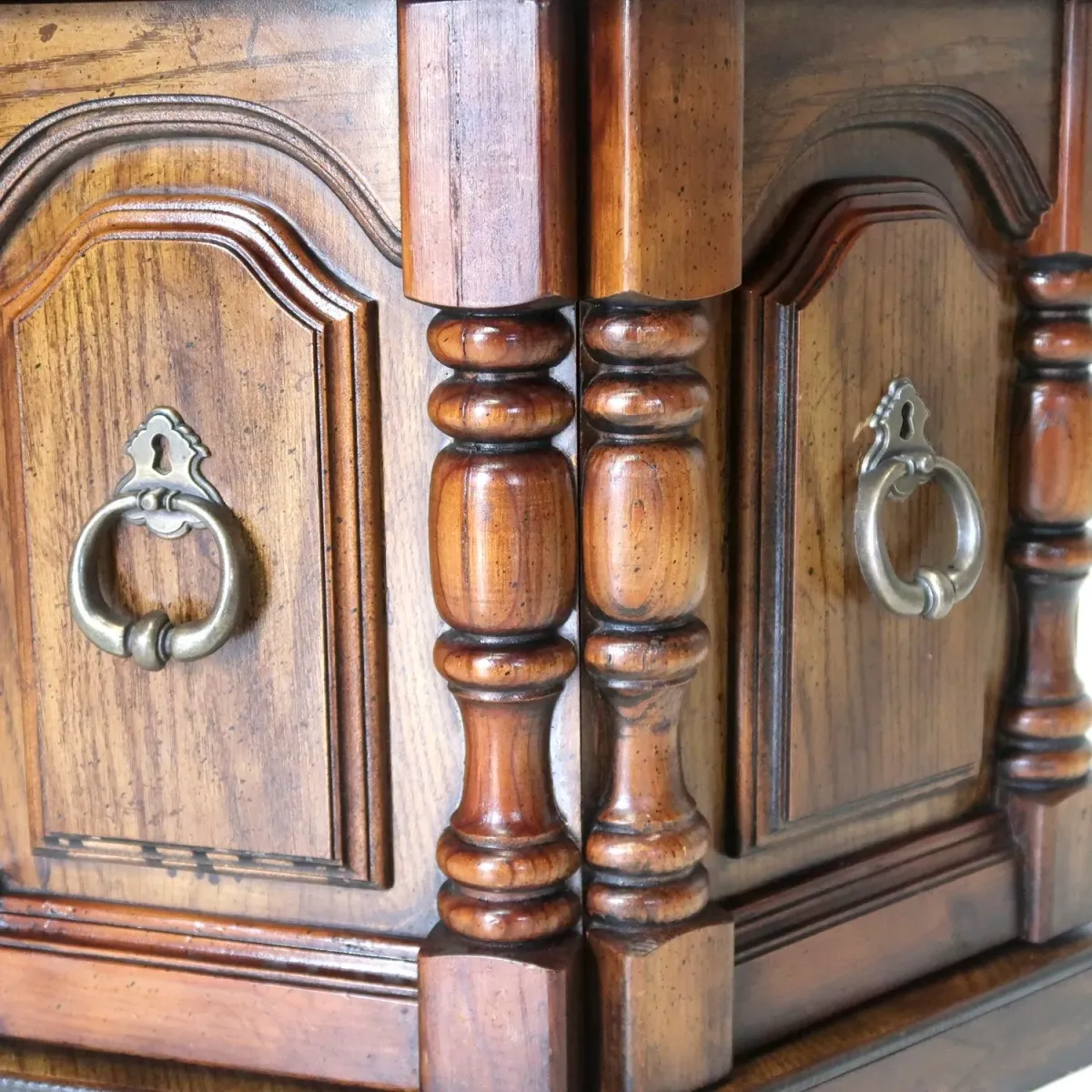 アンティーク サイドテーブル 六角形