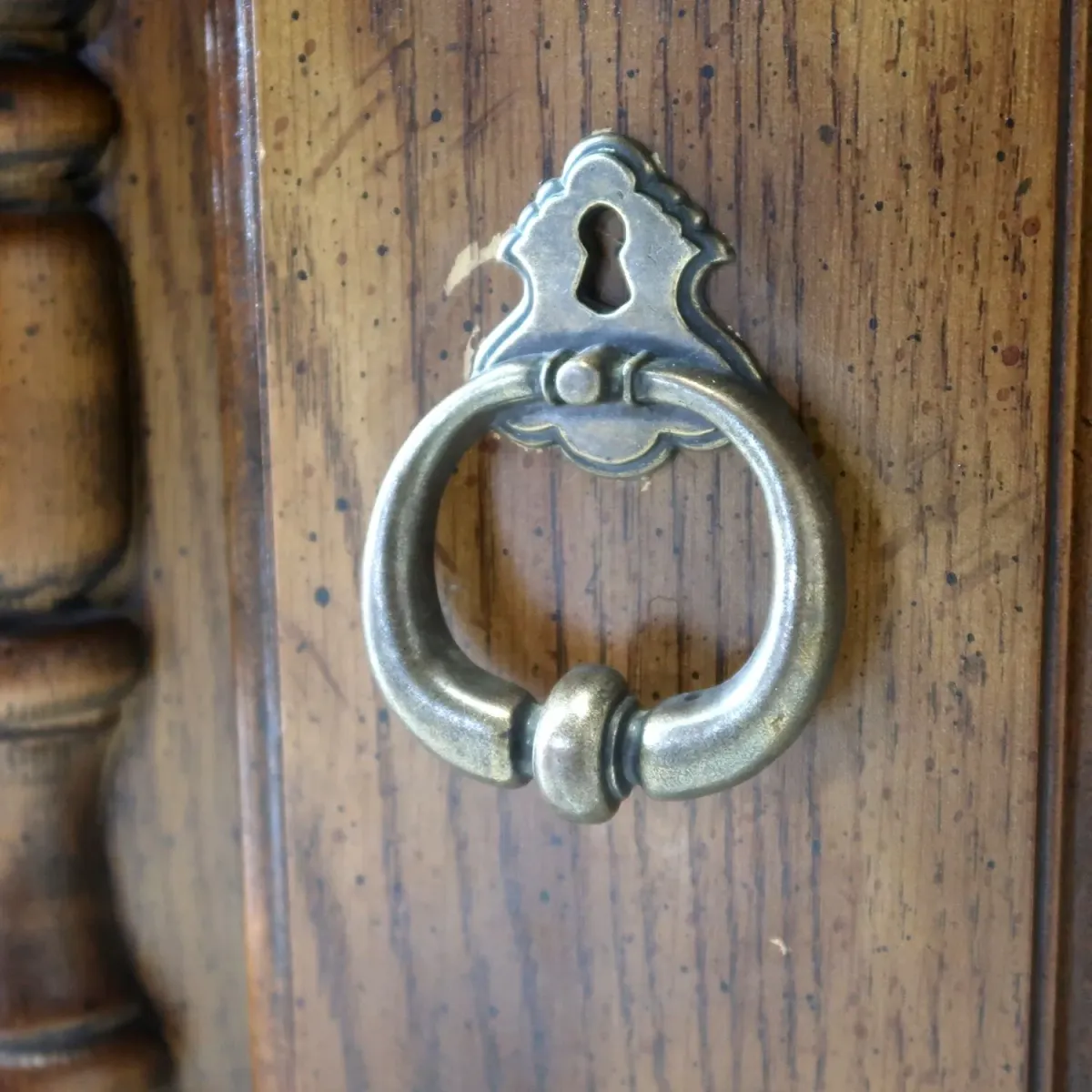 アンティーク サイドテーブル 六角形