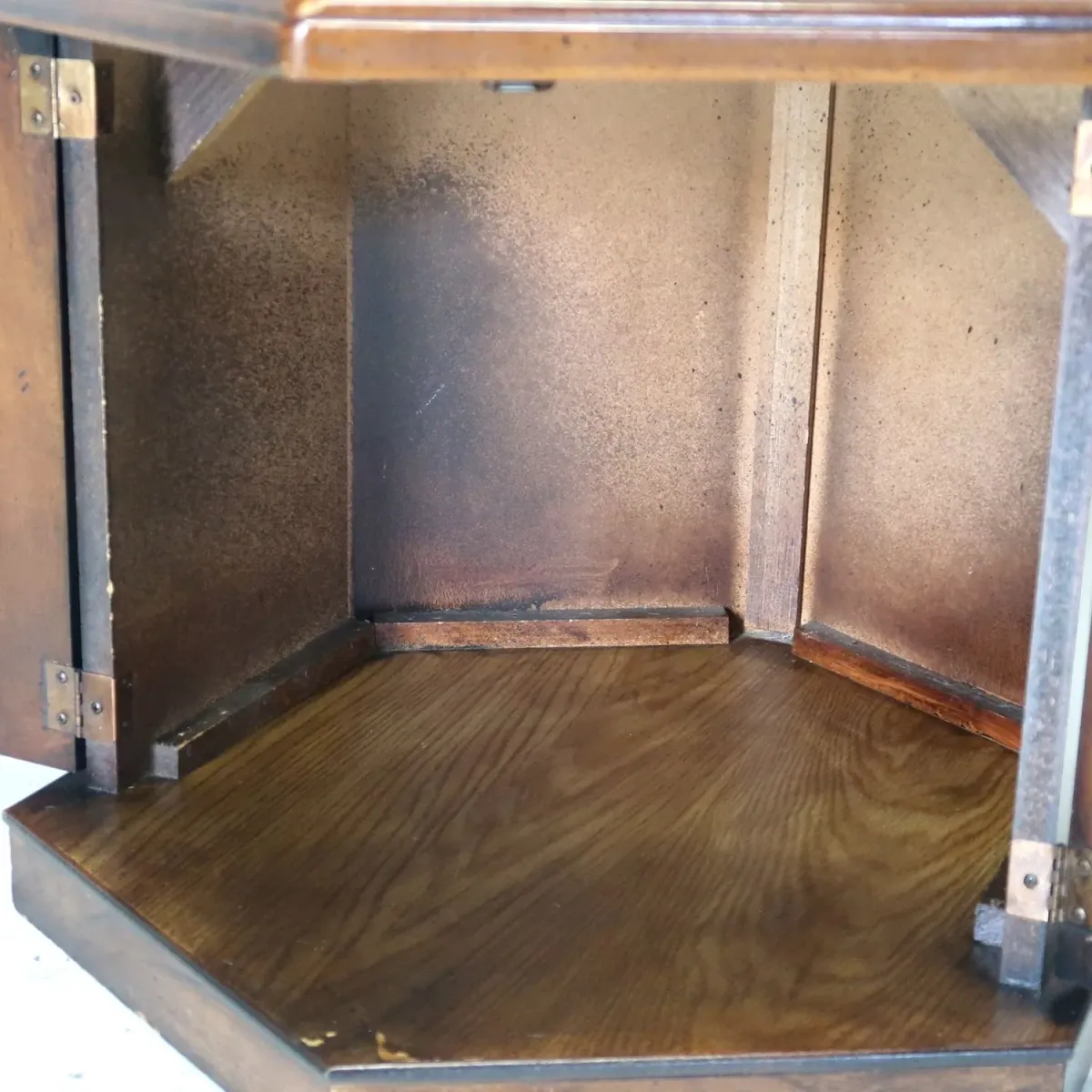 アンティーク サイドテーブル 六角形