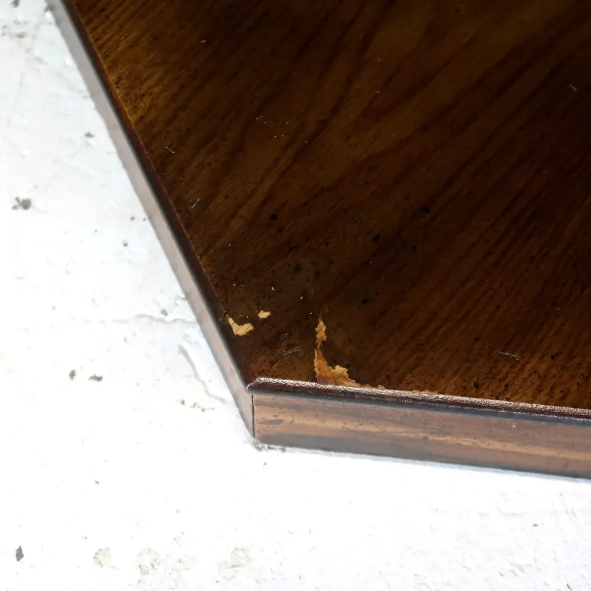 アンティーク サイドテーブル 六角形