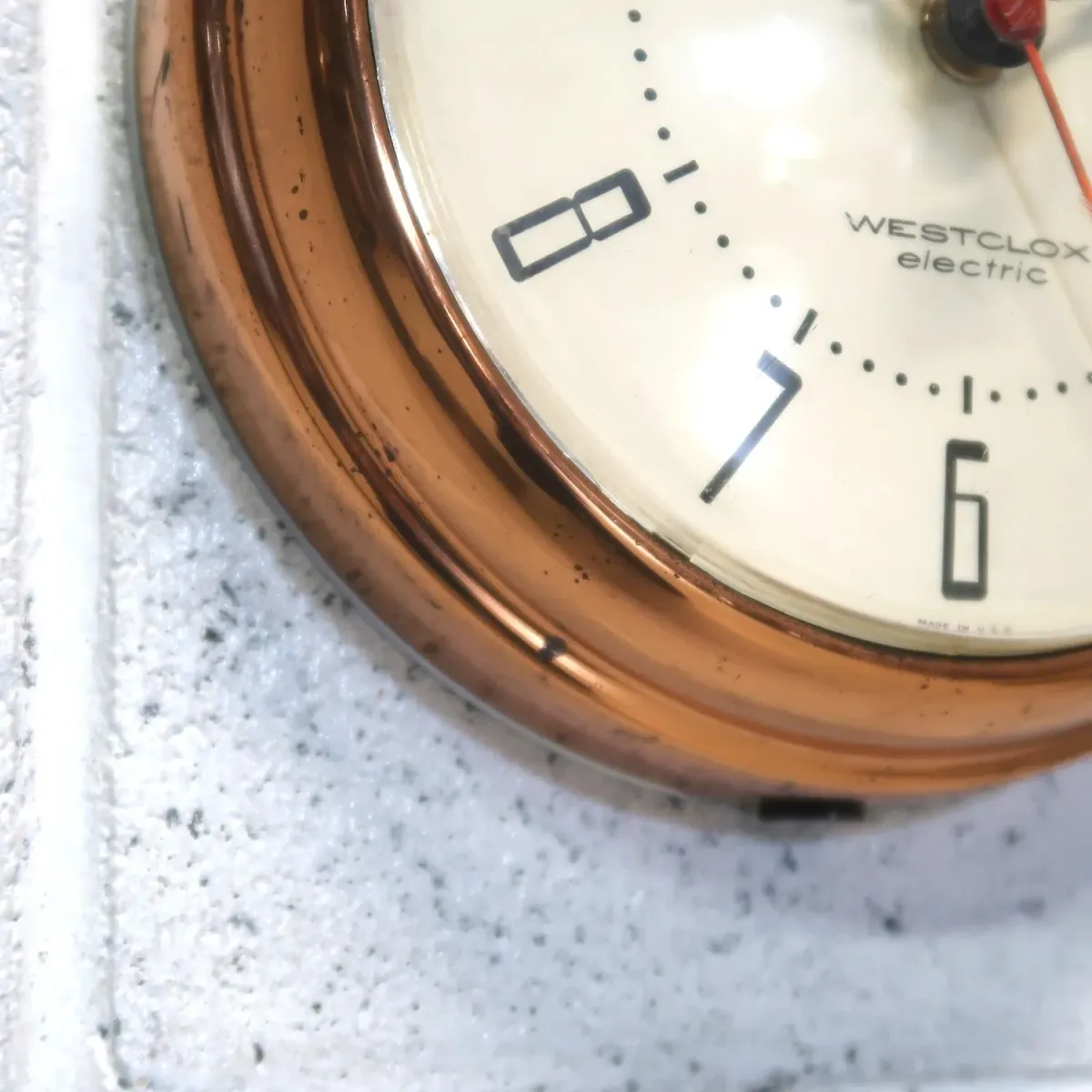 WESTCLOX ビンテージ ウォールクロック コッパー