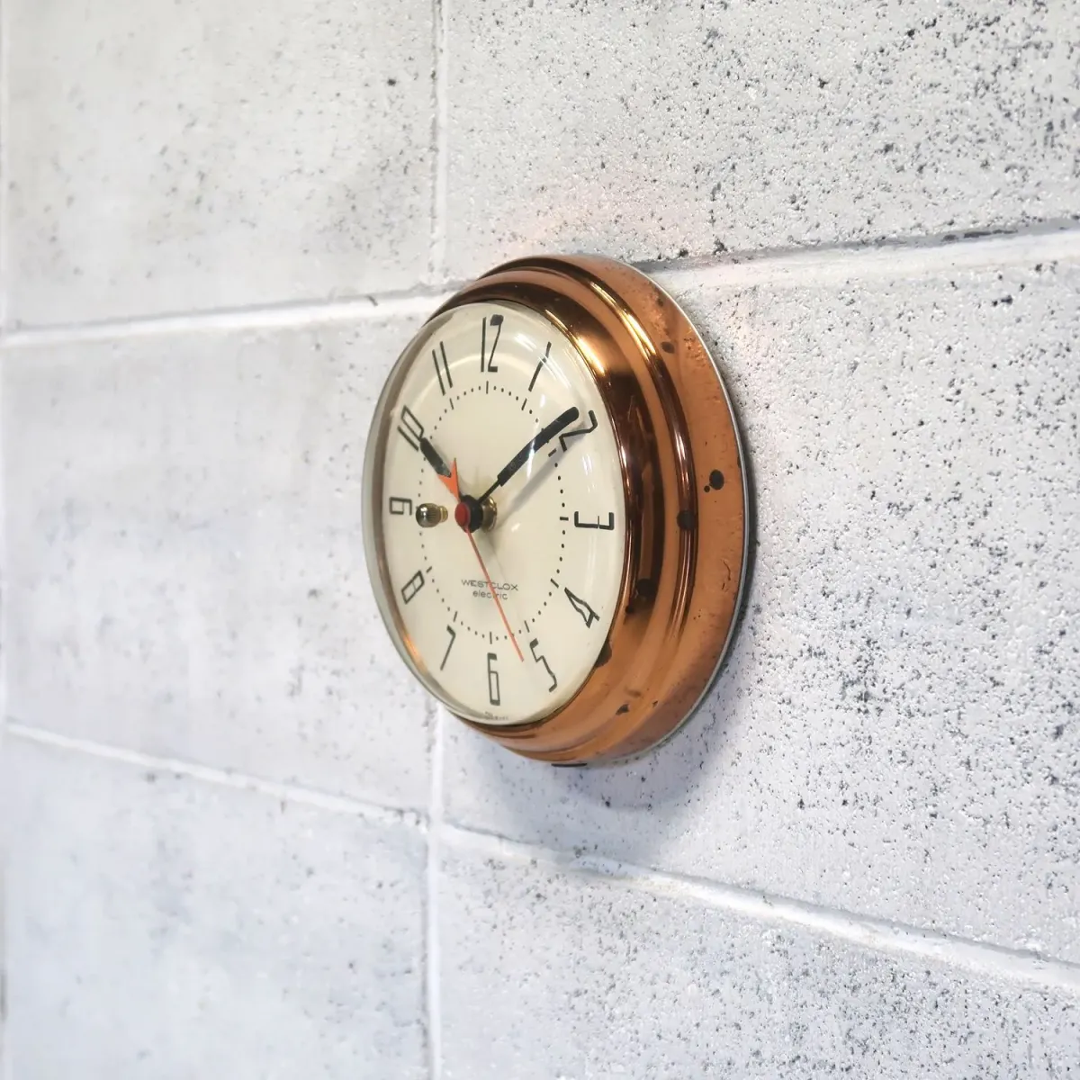 WESTCLOX ビンテージ ウォールクロック コッパー
