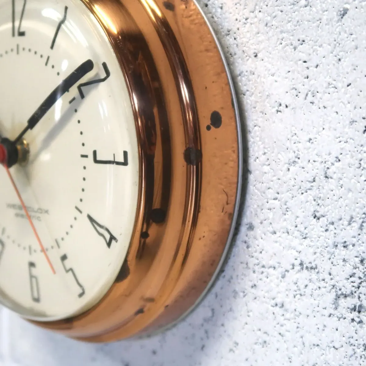 WESTCLOX ビンテージ ウォールクロック コッパー