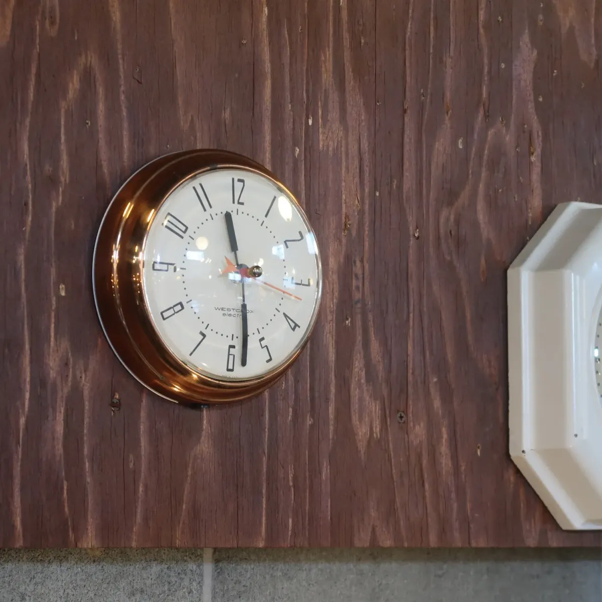 WESTCLOX ビンテージ ウォールクロック コッパー