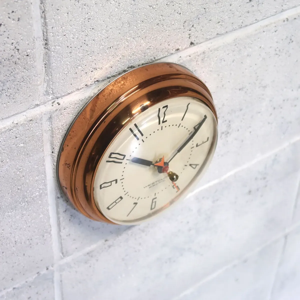 WESTCLOX ビンテージ ウォールクロック コッパー