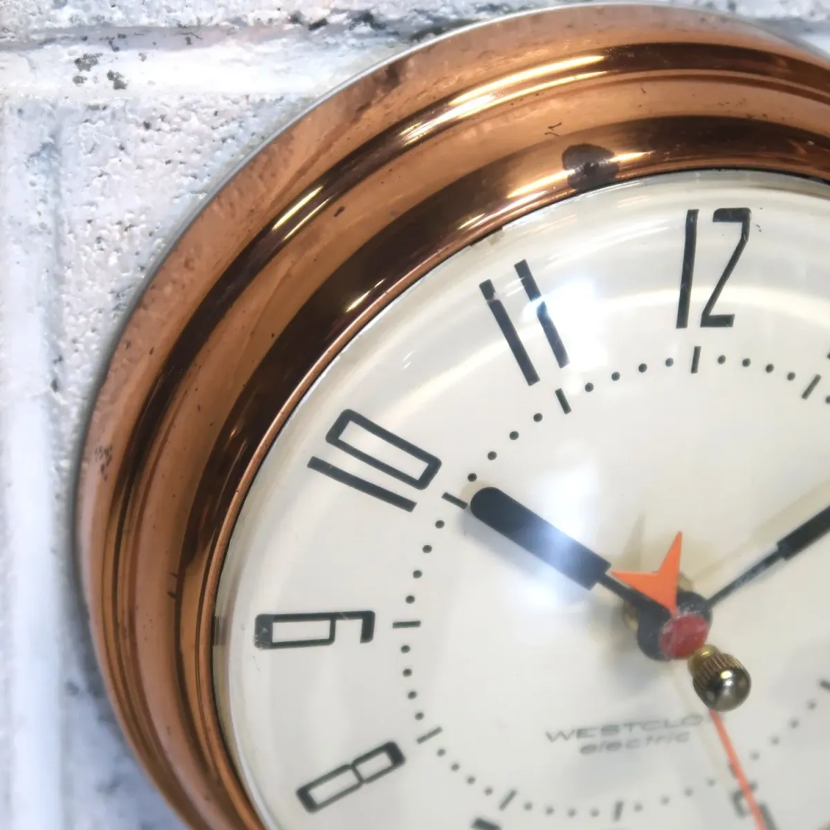 WESTCLOX ビンテージ ウォールクロック コッパー