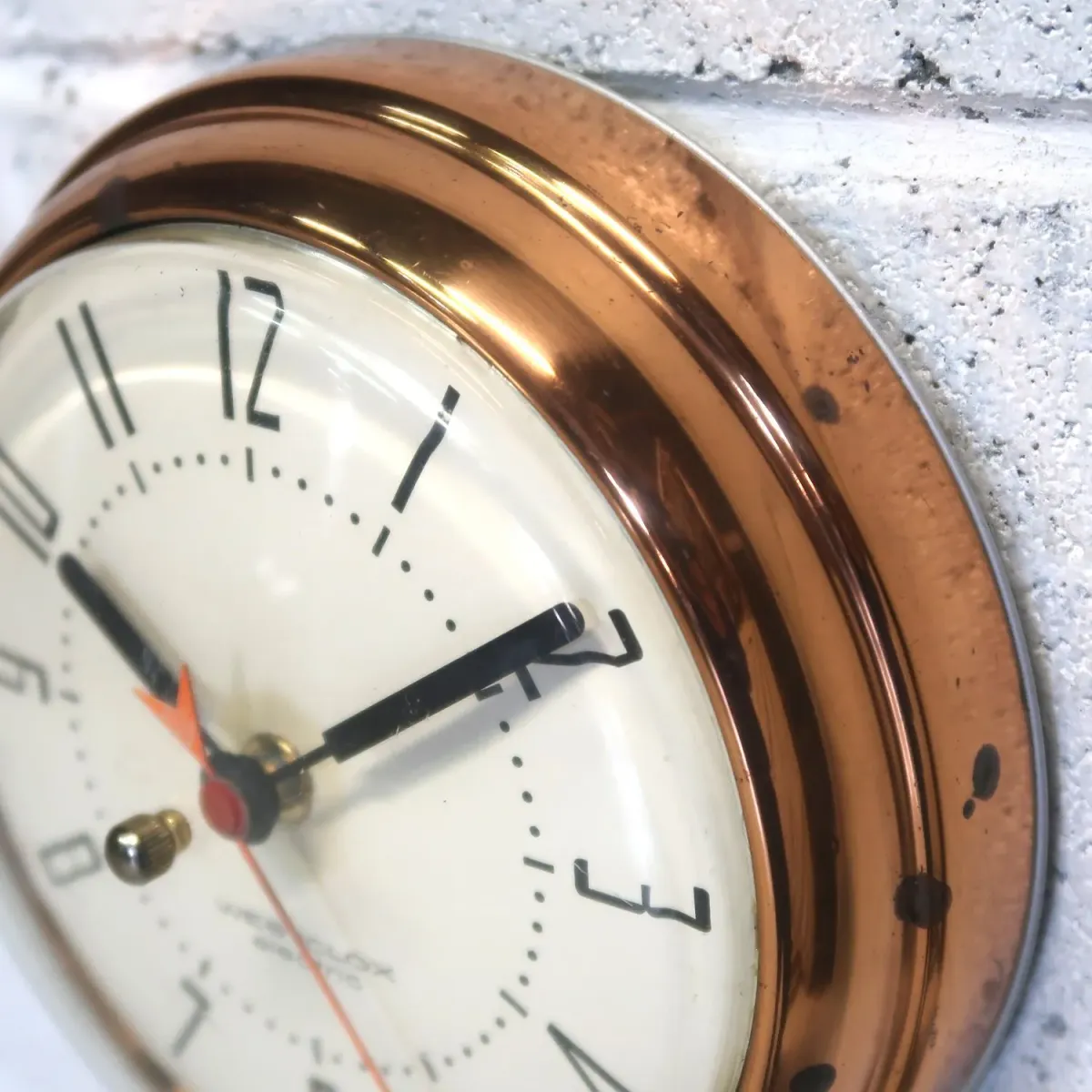 WESTCLOX ビンテージ ウォールクロック コッパー