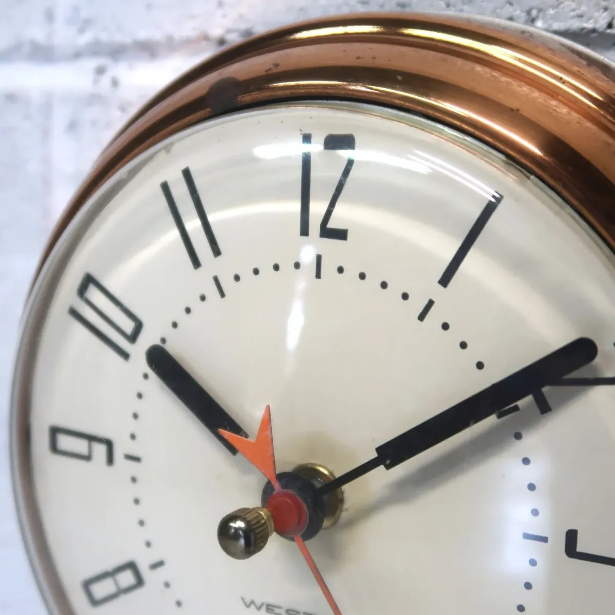 WESTCLOX ビンテージ ウォールクロック コッパー