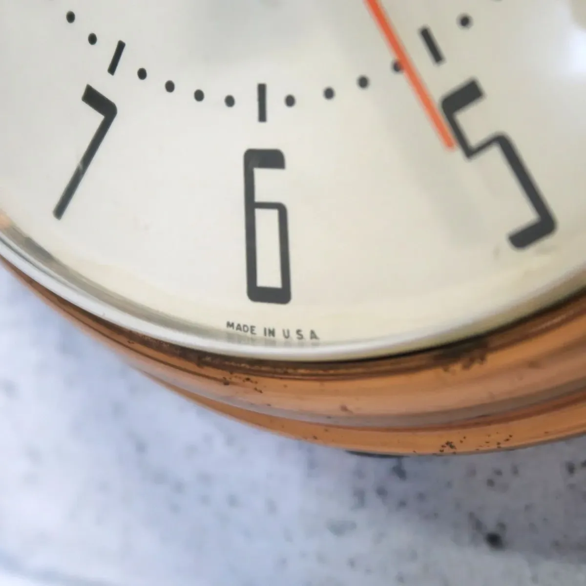 WESTCLOX ビンテージ ウォールクロック コッパー