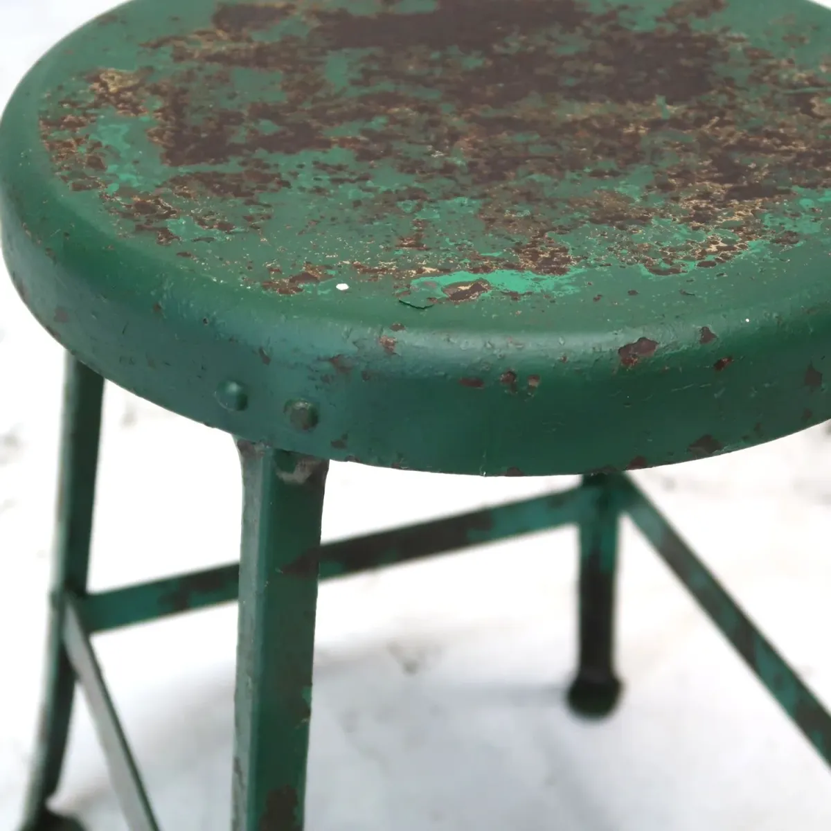 ビンテージ メタルスツール