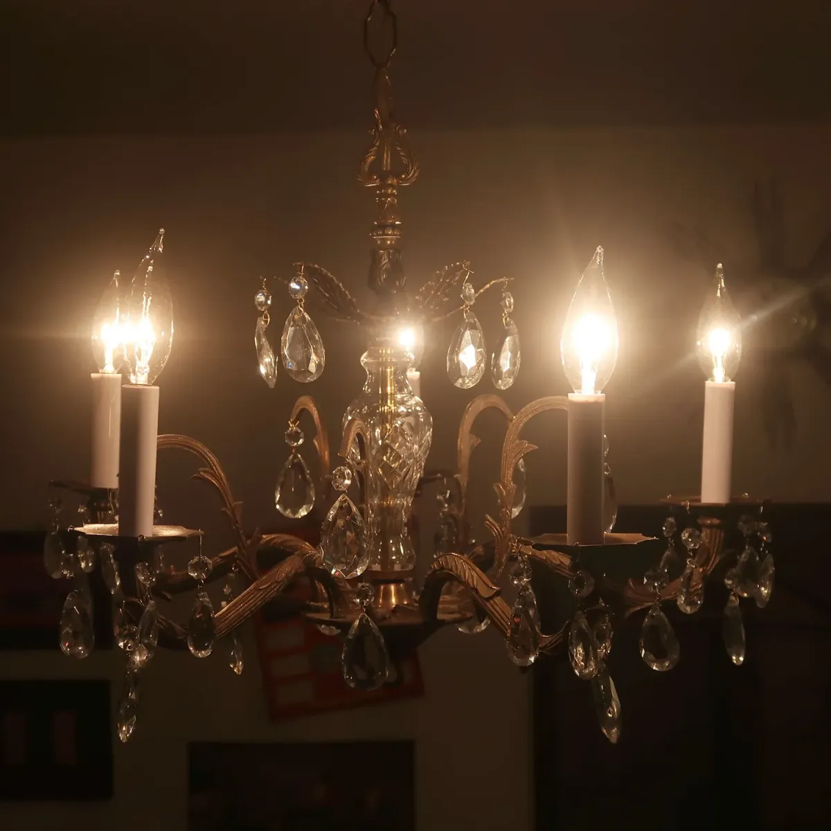 アンティーク シャンデリア 5灯