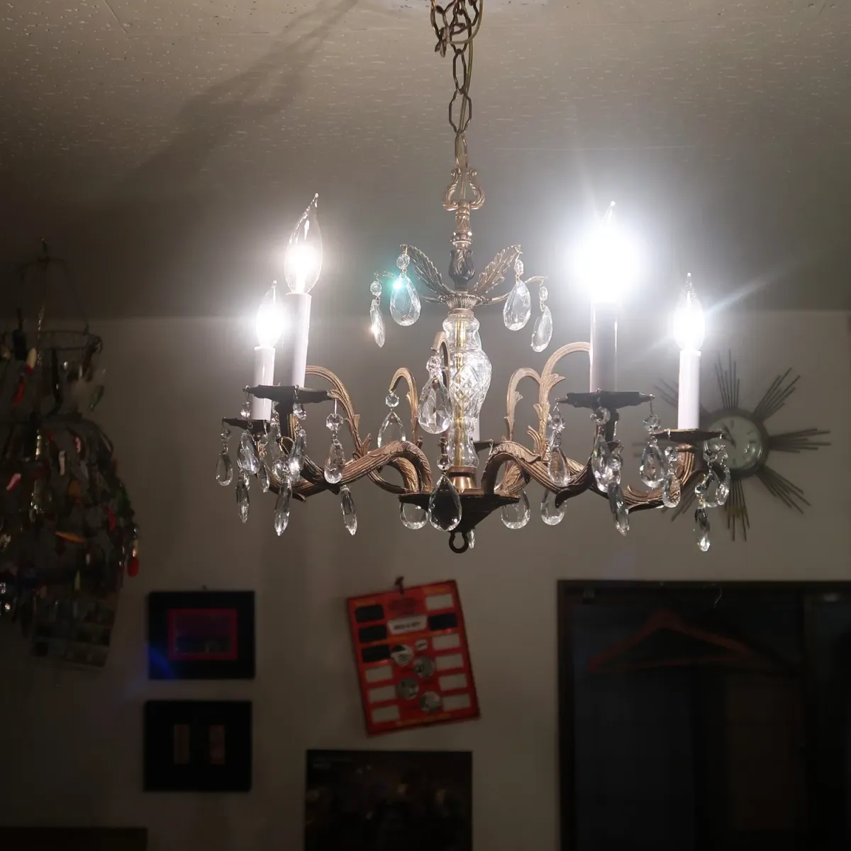 アンティーク シャンデリア 5灯