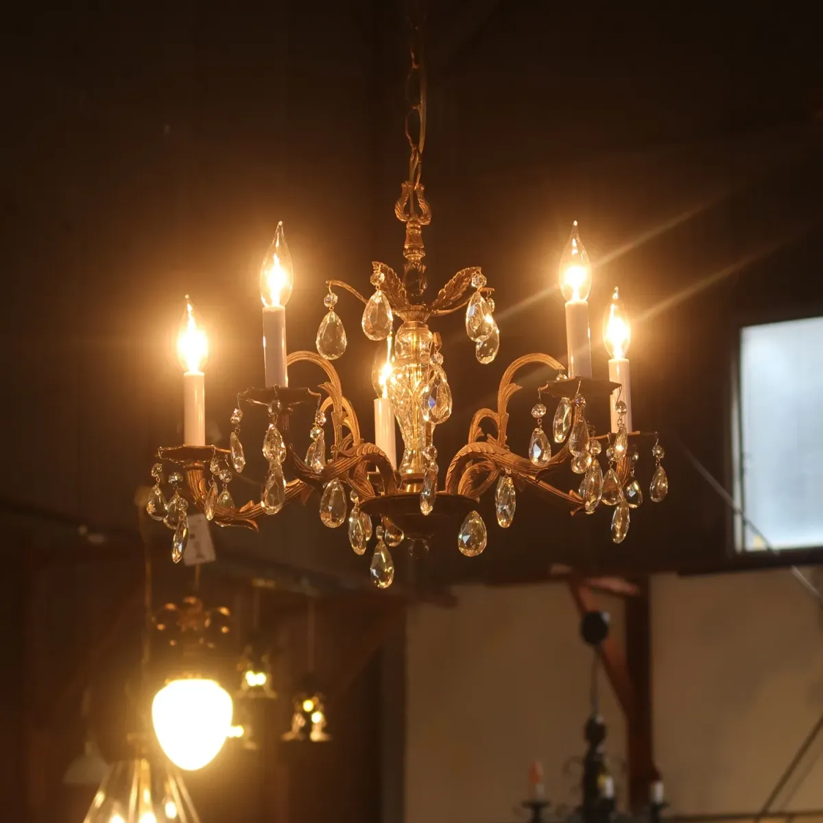 アンティーク シャンデリア 5灯