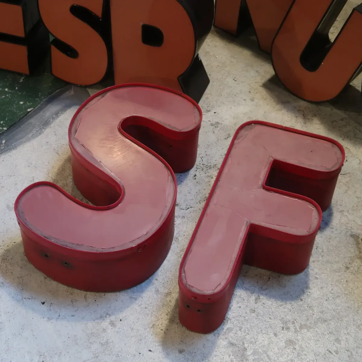 ビンテージ レターサイン S