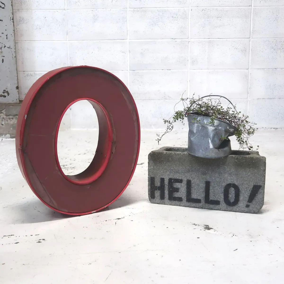 ビンテージ レターサイン O