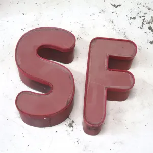 ビンテージ レターサイン F