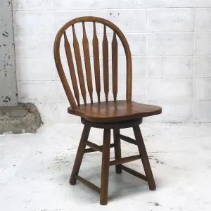 アンティーク ウッド ウィンザーチェア スイベル