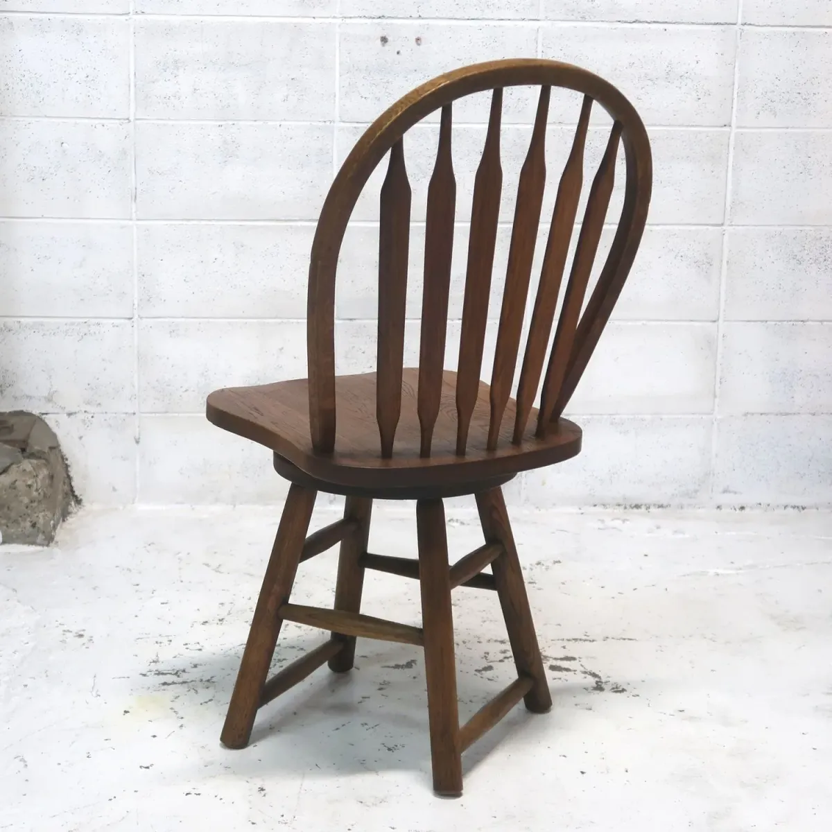 アンティーク ウッド ウィンザーチェア スイベル