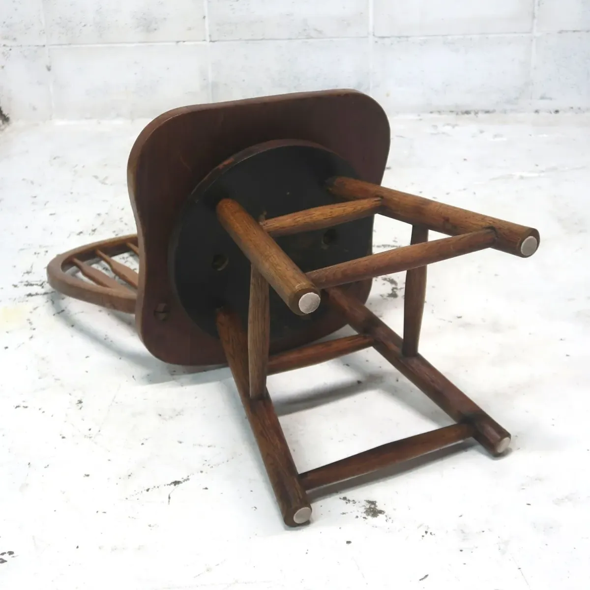 アンティーク ウッド ウィンザーチェア スイベル