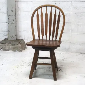 アンティーク ウッド ウィンザーチェア スイベル