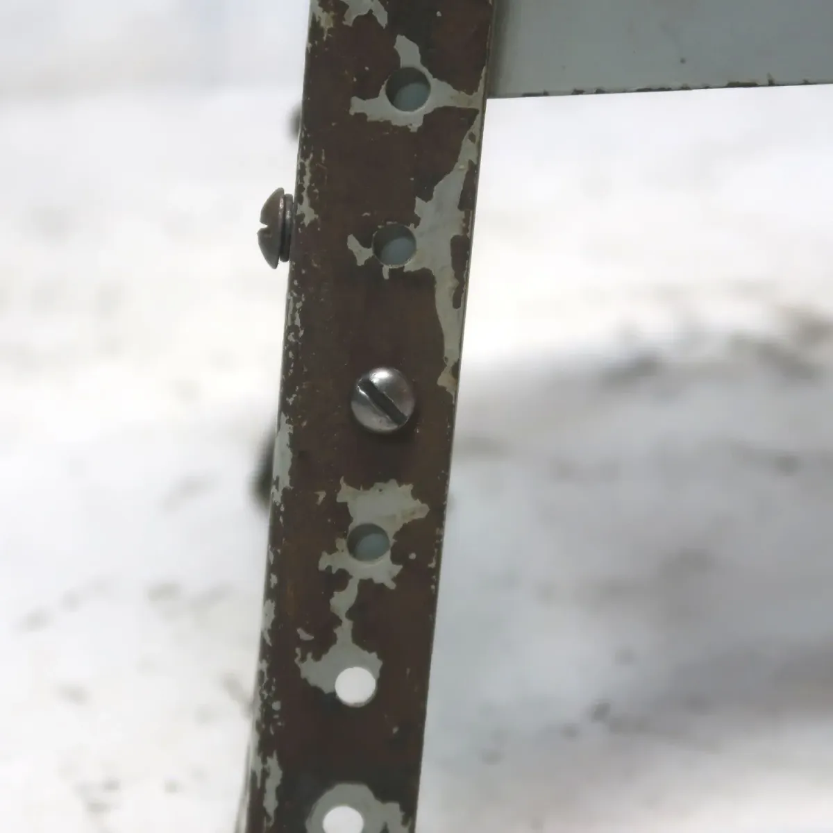 ビンテージ ウッド×メタル スツール