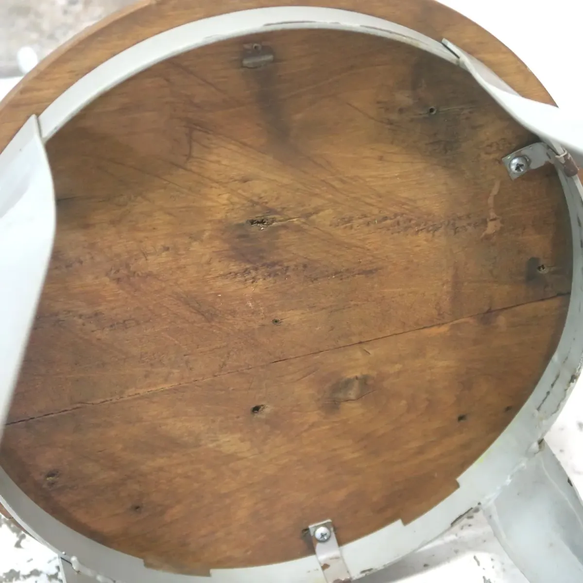 ビンテージ ウッド×メタル スツール