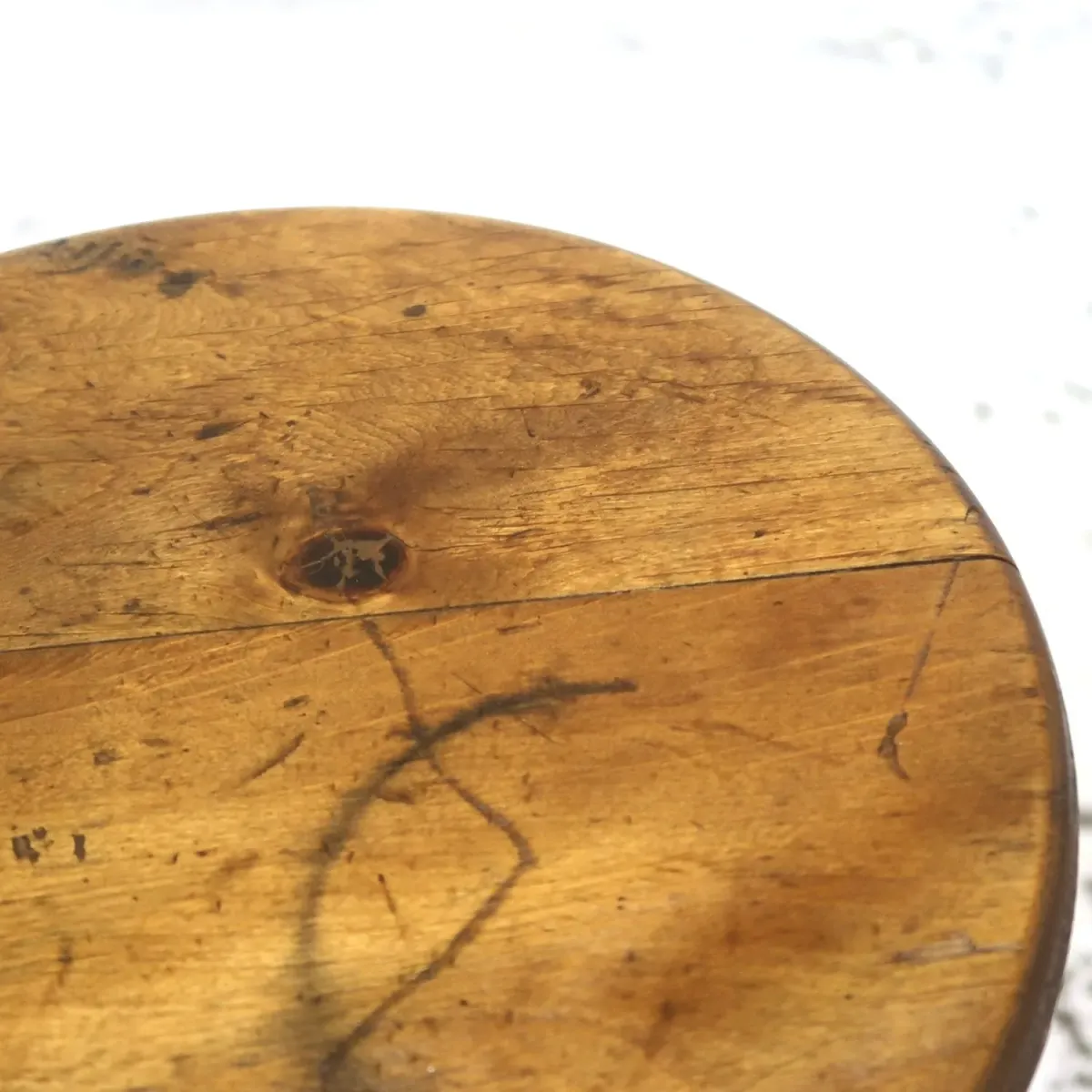 ビンテージ ウッド×メタル スツール