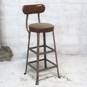 ビンテージ インダストリアル メタルスツール